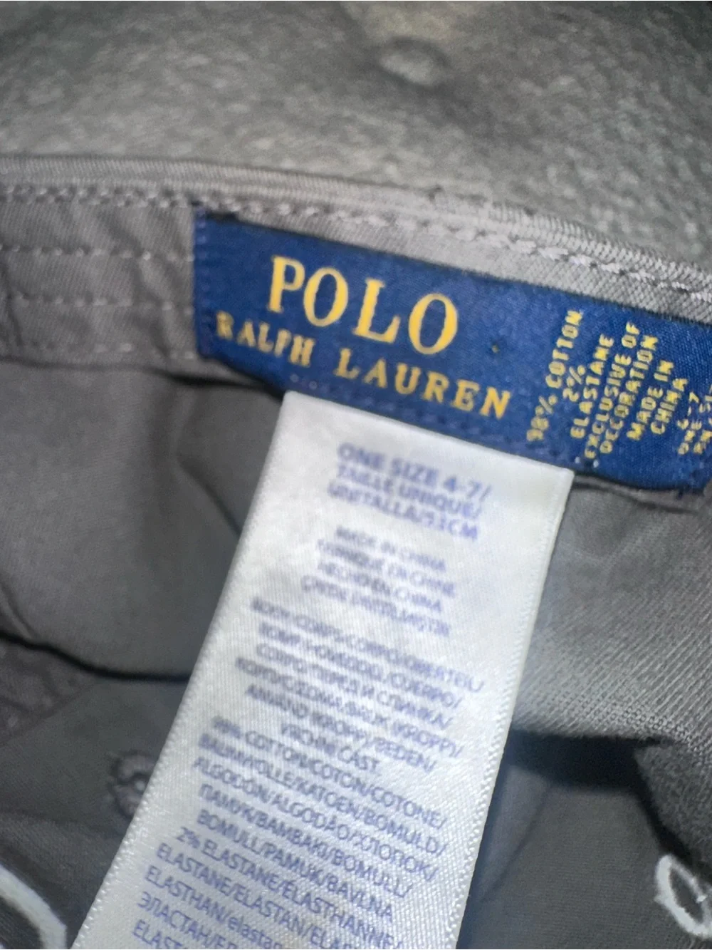 Polo by Ralph Lauren Gray Logo Baseball Cap